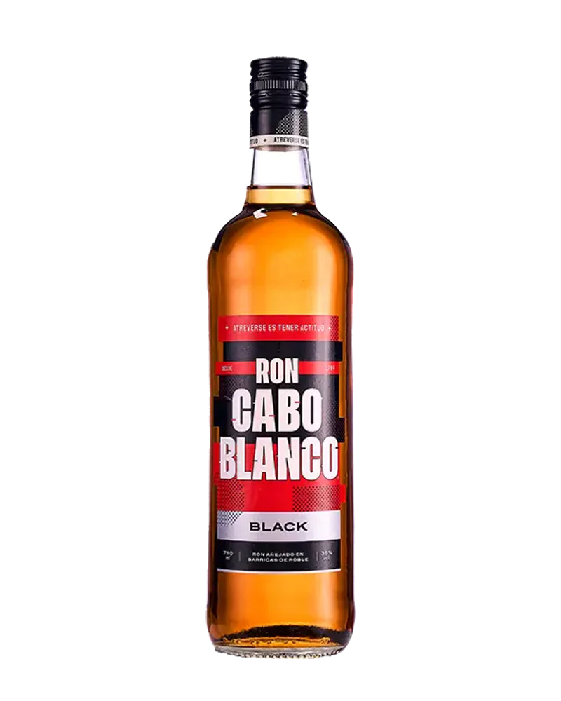 Presentación referencial de Cabo Blanco añejo